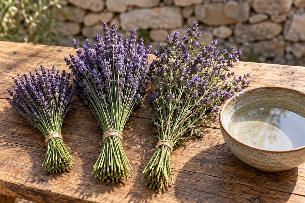 Lavande vraie, lavandin, aspic : trois eaux florales